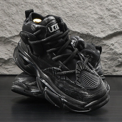 Gradient Sole Height-Increasing Dad Sneakers