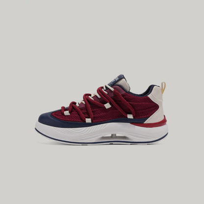 Breathable Mesh Platform Lace-Up Sneakers WN23512