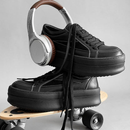 Chunky Platform Lace-Up Sneakers