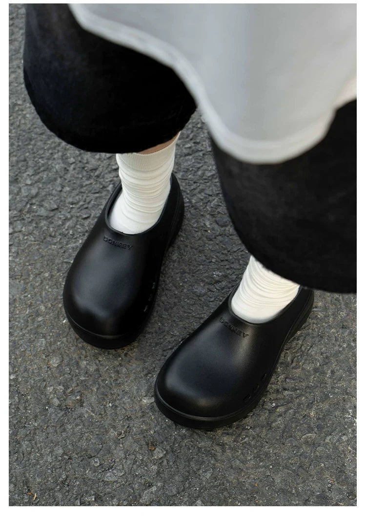 Midnight Wave Platform Clogs