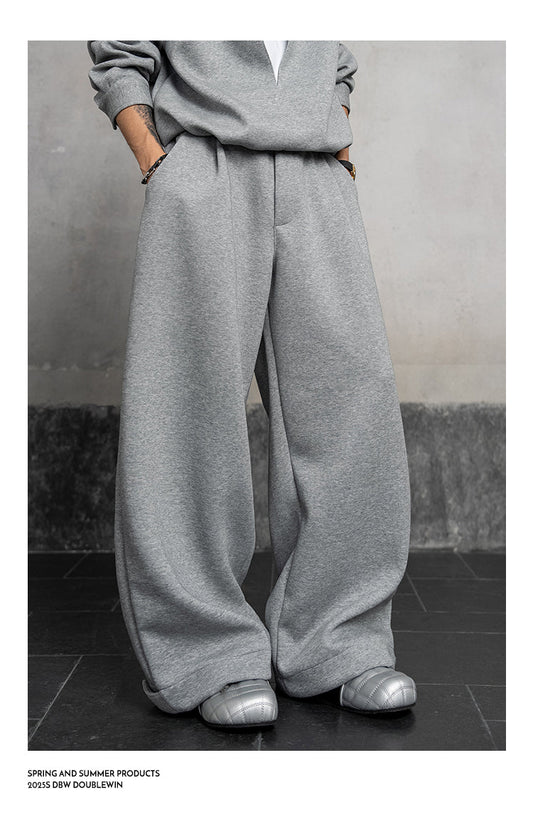 Fake two-piece sweatshirt setup
