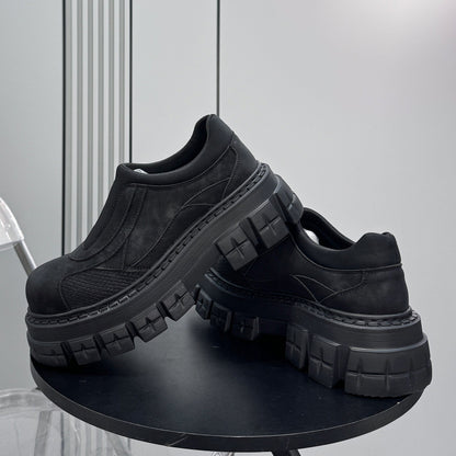 Washed Thick Sole Platform Shoes