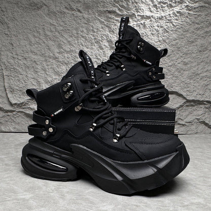 Metal Buckle Thick Sole Sneaker Boots