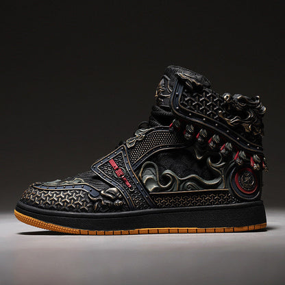 High-Top Lace-Up Sneakers