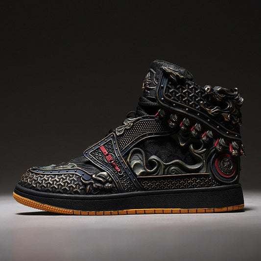 High-Top Lace-Up Sneakers