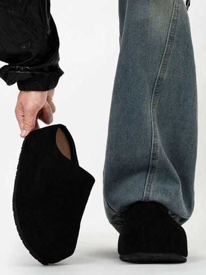 Box Toe Loft Suede Clogs