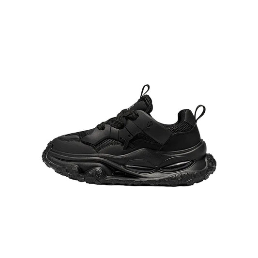 Mesh Panel Platform Chunky Sneakers