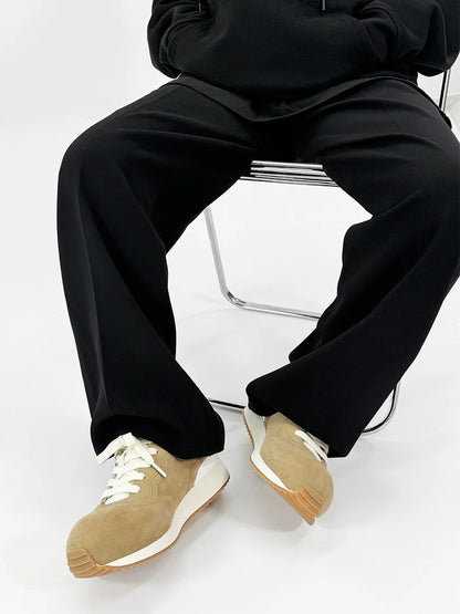 Chunky Design Leahter Running Sneakers WN19119
