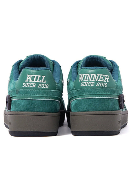 Emerald Green Retro Trainer Sneakers