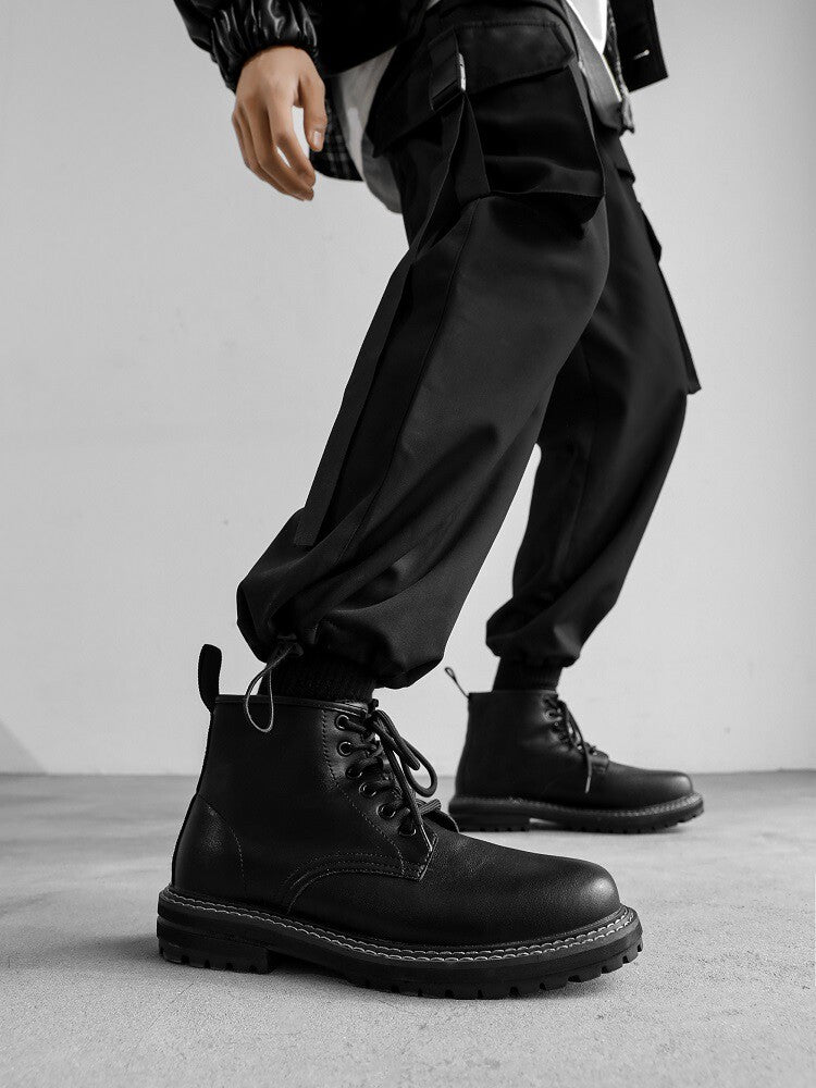 Lace-Up Ankle Boots