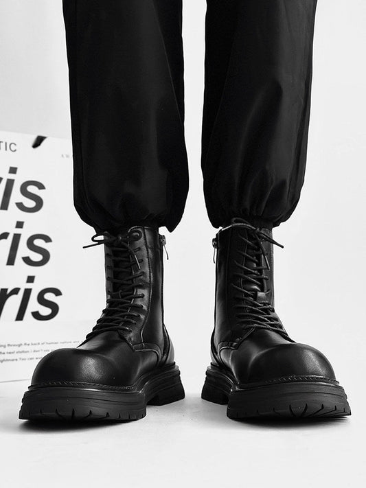 Platform Lace-Up Boots