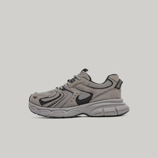 Breathable Mesh Platform Lace-Up Sneakers