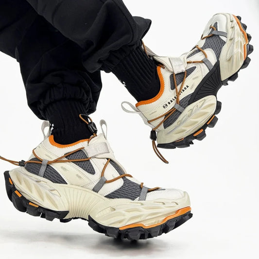 Chunky Sole Mesh Design Shoes