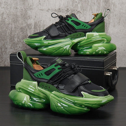 Strap Panel Air Sole Chunky Sole Sneakers