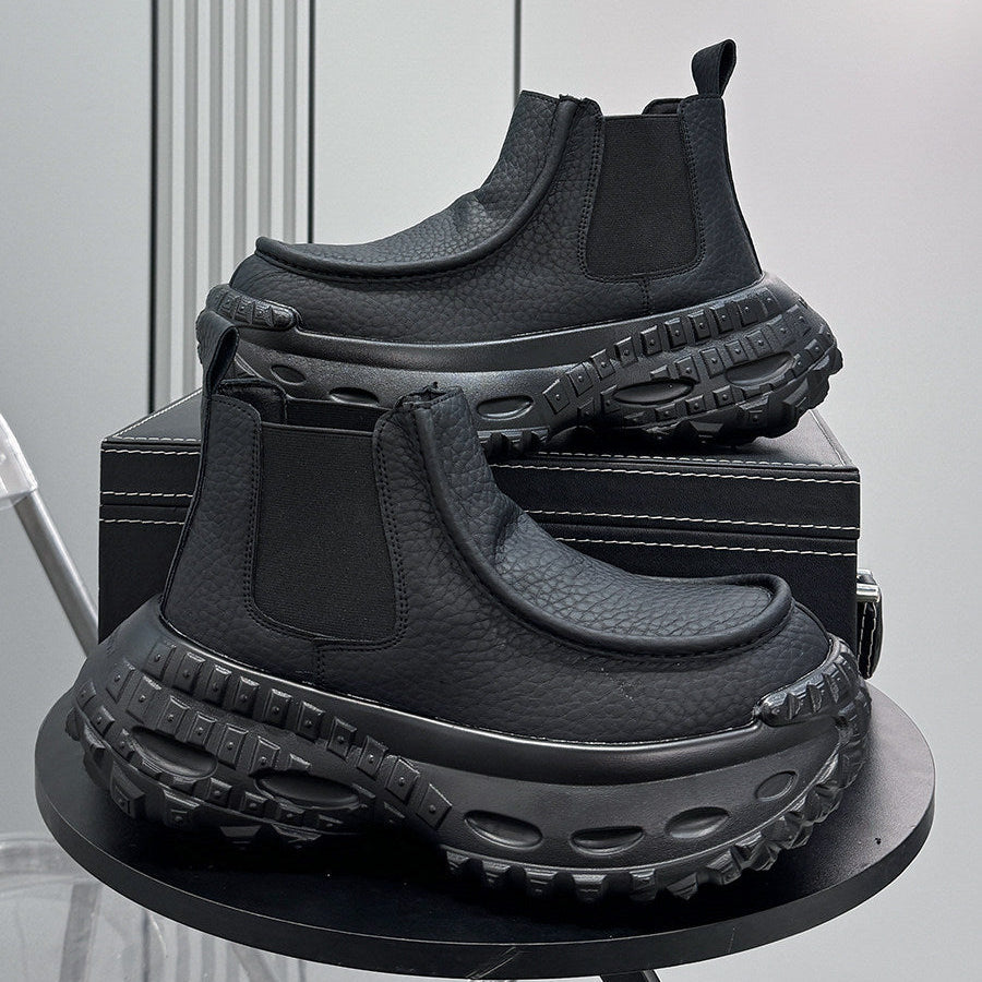 Thick-Sole Height-Increasing Chelsea Boots