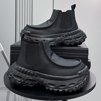 Thick-Sole Height-Increasing Chelsea Boots