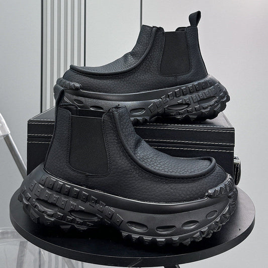 Thick-Sole Height-Increasing Chelsea Boots