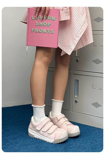EuroPack Triple‑Strap Color Sneakers