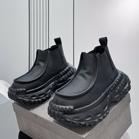 Thick-Sole Height-Increasing Chelsea Boots