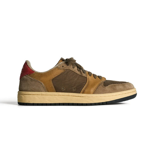Vintage Colorblock Leather Sneakers