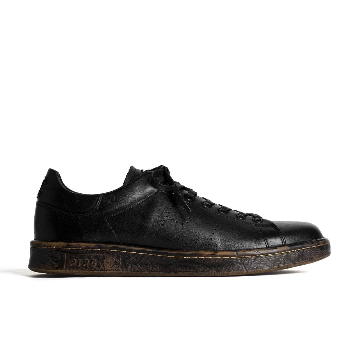 Minimalist Black Casual Derby Sneakers