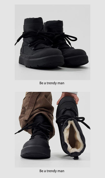 Winter Fleece Lined High-Top Boots