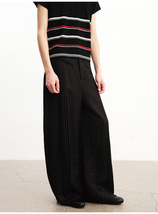 Casual Pants with Front Pleats