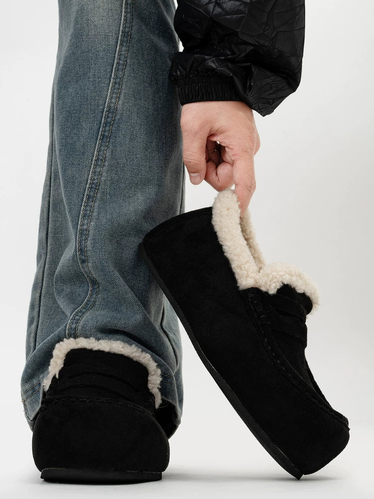 Nordic Hearth Shearling Loafers