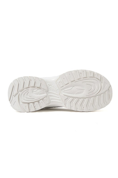 White Chunky Running Sneakers