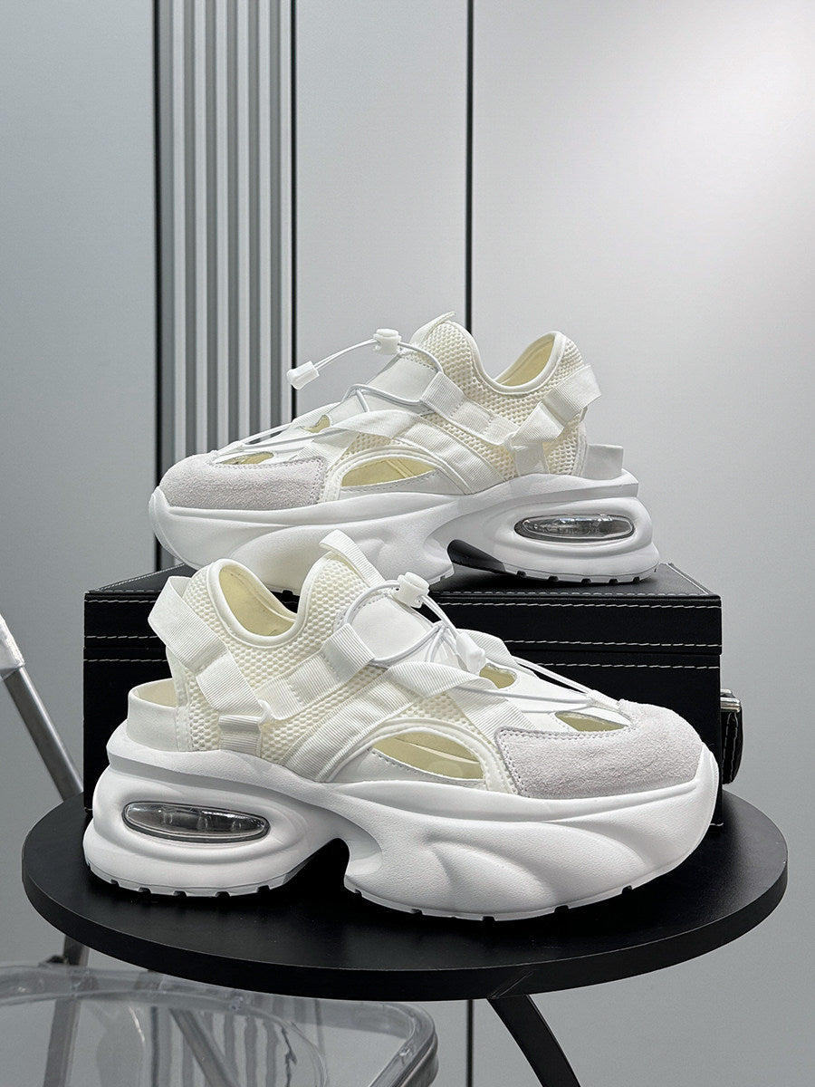 Breathable Cutout Mesh Platform Sneakers WN24800