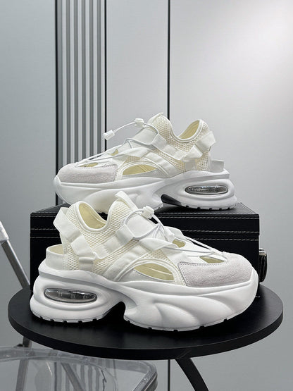 Breathable Cutout Mesh Platform Sneakers WN24800