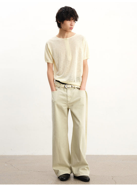 Lightly dyed jeans
