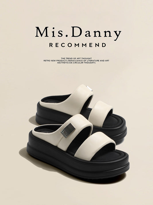 Height-Increasing 5cm Platform Super Soft Single-Strap Sandals