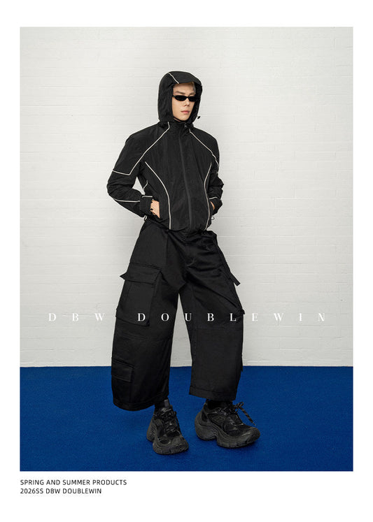 3D Silhouette Scimitar Cargo Pants