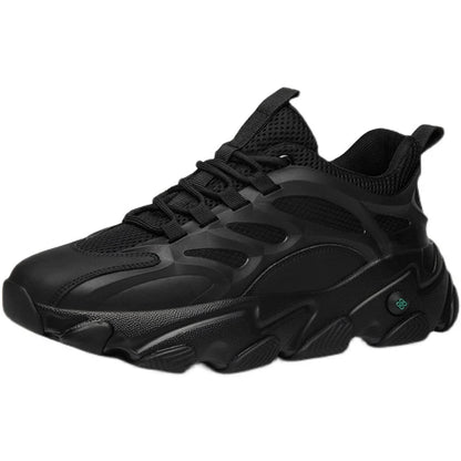 Thick Sole Mesh Lace-Up Sneakers