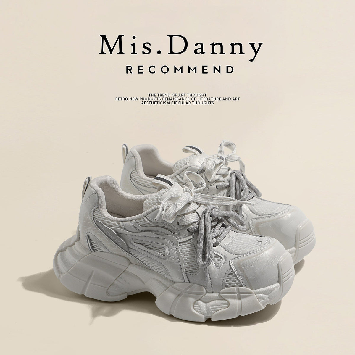 Platform Chunky Sole Lace-Up Sneakers