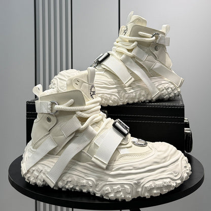 Strap Buckle Platform Chunky Sole Sneakers