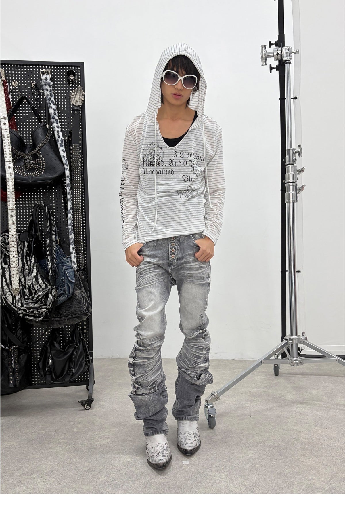 Washed Whiskers Slim Fit Skinny Jeans