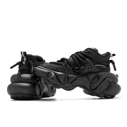 Mecha Chunky Sole Mesh Design Shoes