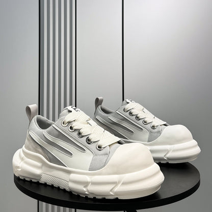 Panel Platform Chunky Sole Sneakers