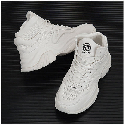 High-Top Panel Chunky Sole Sneakers