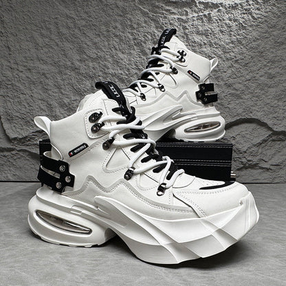 Metal Buckle Thick Sole Sneaker Boots