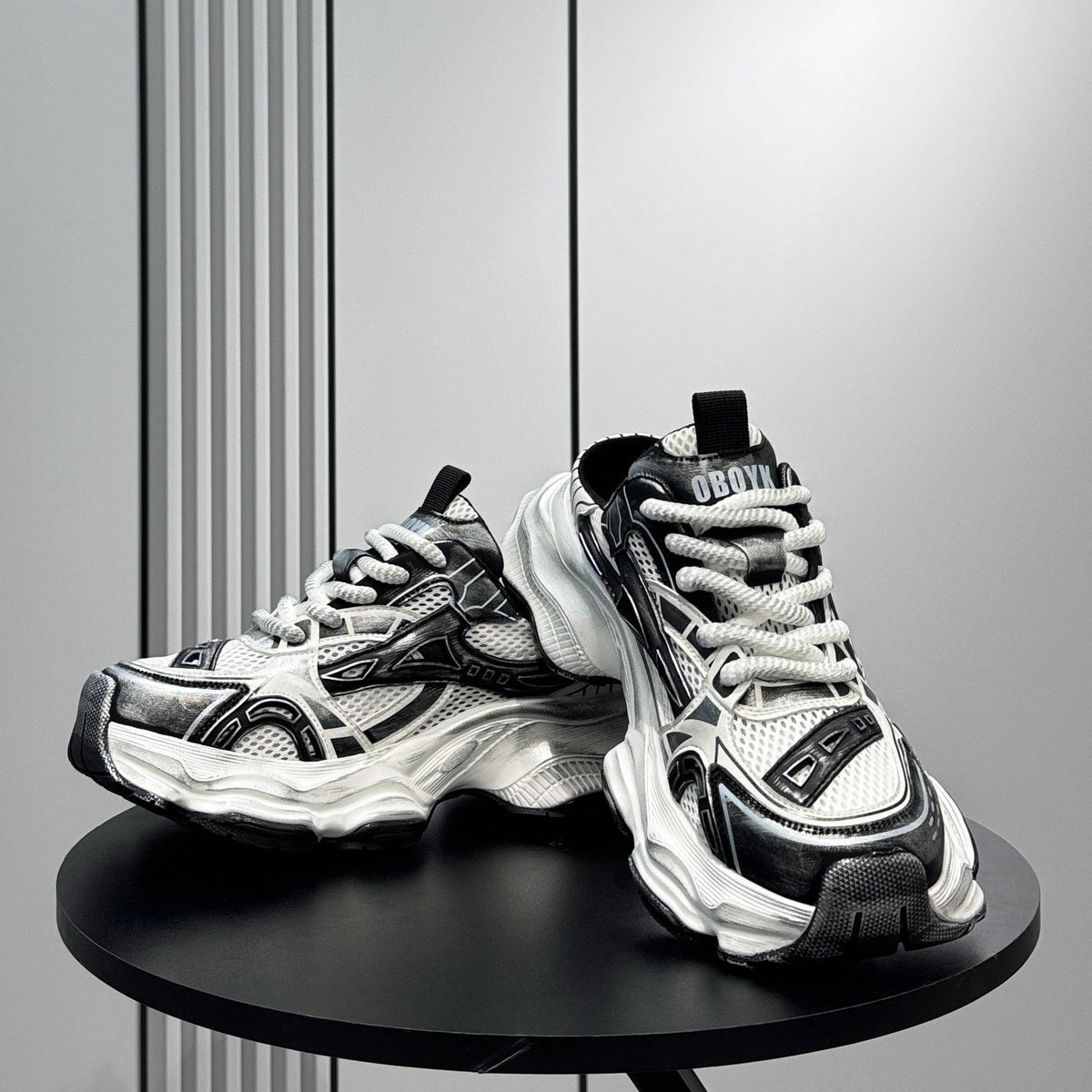 Breathable Thick-Sole Height-Increasing Slip-On Shoes WN24746