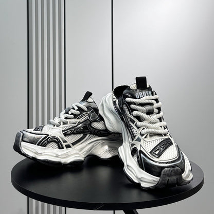 Breathable Thick-Sole Height-Increasing Slip-On Shoes WN24746