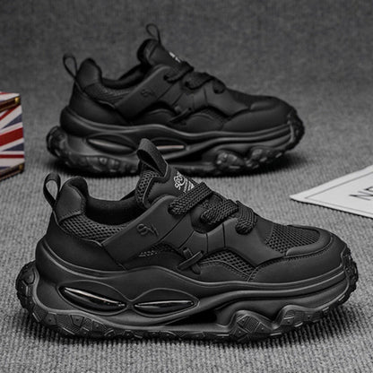 Mesh Panel Platform Chunky Sneakers