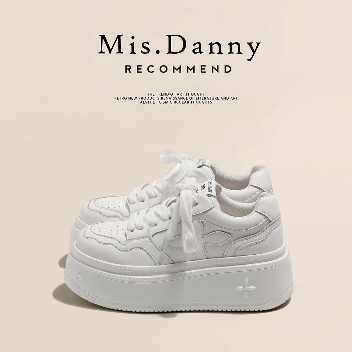Chunky Sole Lace-Up Sneakers