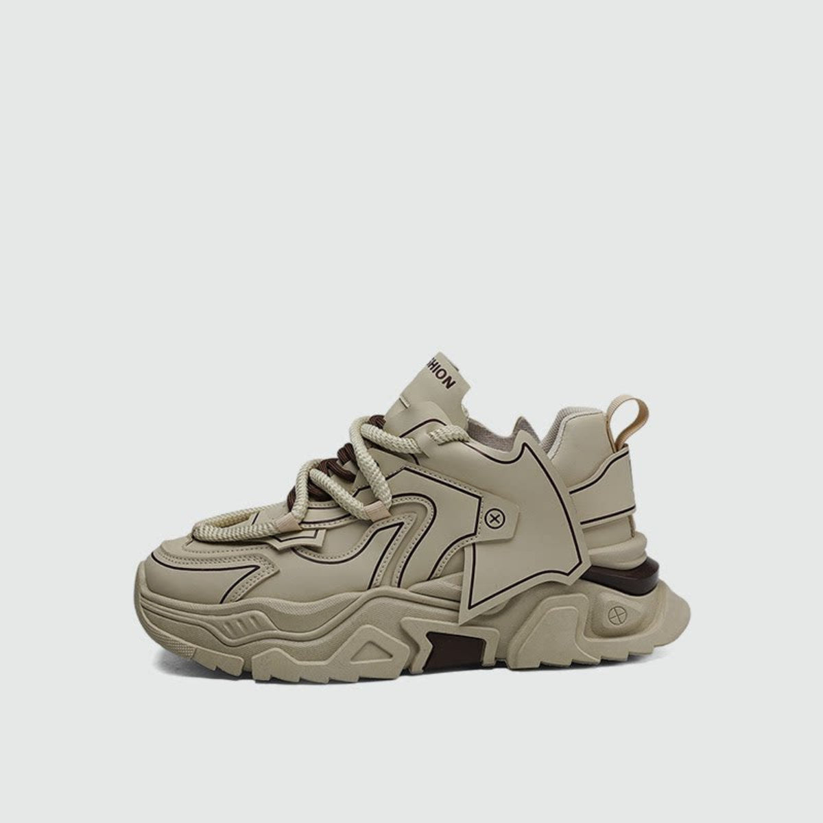 Thick SoleSolid Color Simple Non-Slip Sporty Shoes Low-Top Shoes