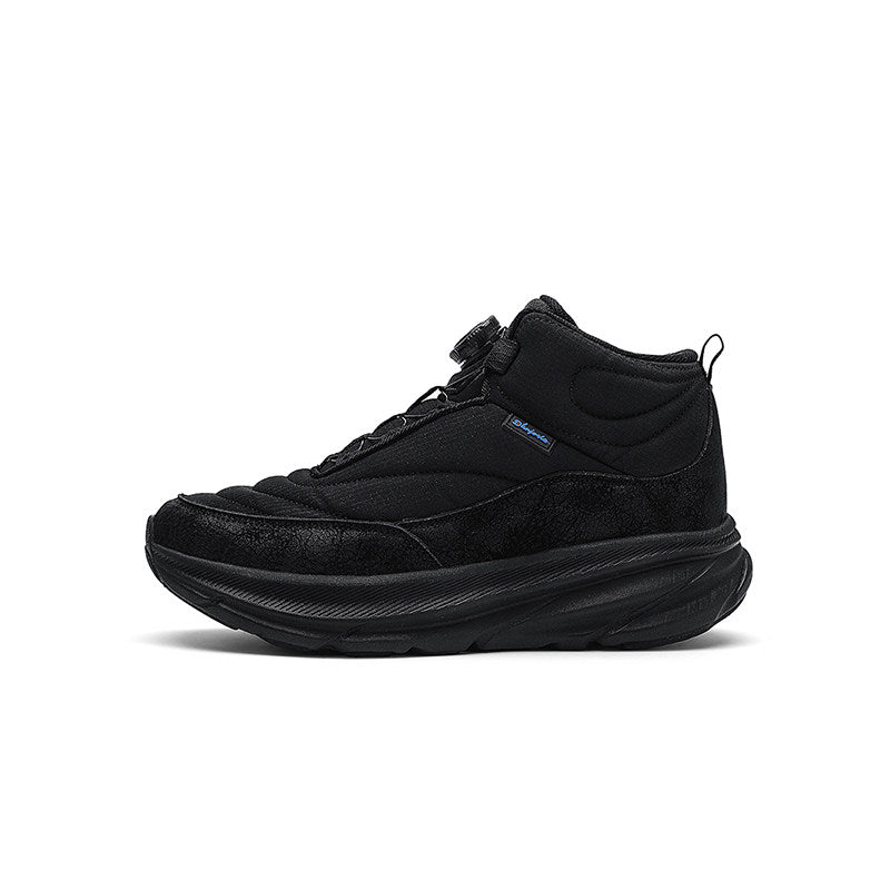 High-Top Panel Platform Sneakers