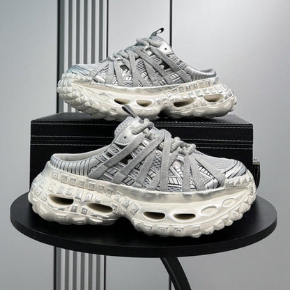 Strap Air Sole Chunky Sole Slip-On Shoes