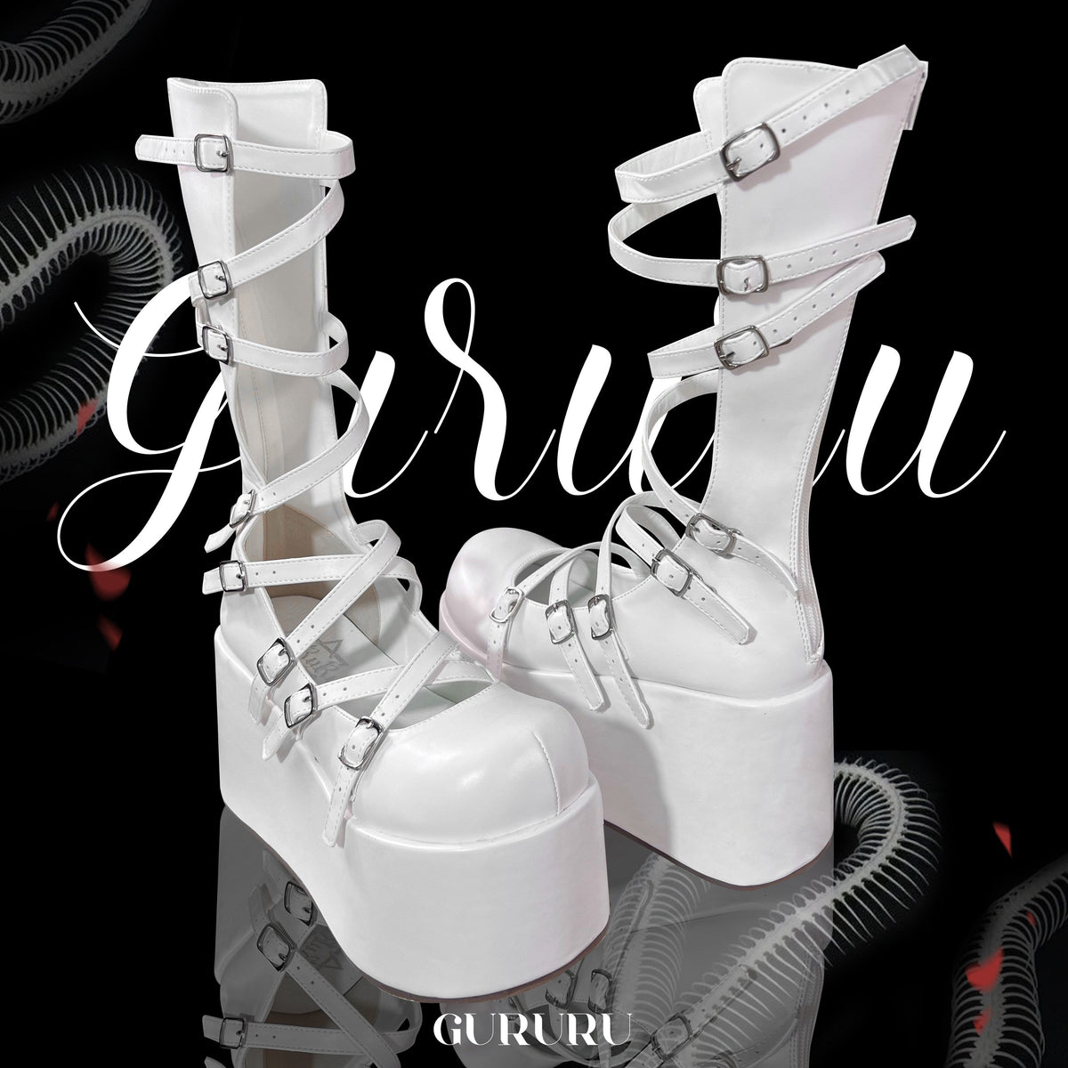 Roman Lace Platform Boots